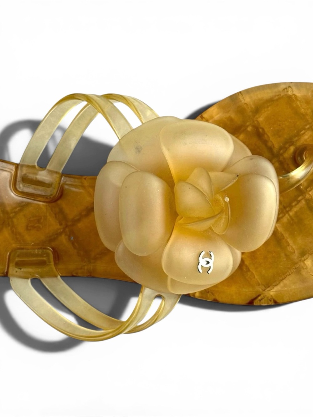 Chanel Jelly Camellia Thong Sandals – Size 37. - Picture 5 of 10